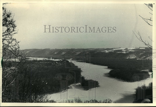 1988 Press Photo Wyalusing State Park In Wintertime - mja39063-Historic Images