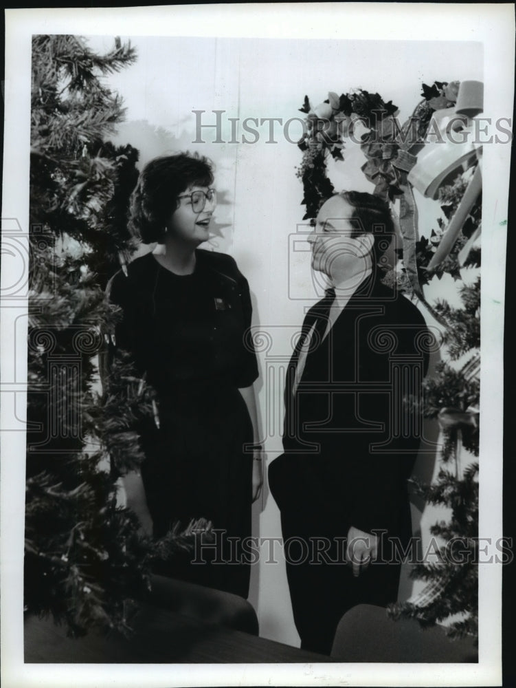 1994 Press Photo Nancy White and Fredrick Geilfuss, Artreach co-chairmen - Historic Images