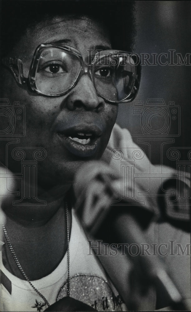 1981 Press Photo Camille Bell, mother of one of 20 slain Atlanta children. - Historic Images