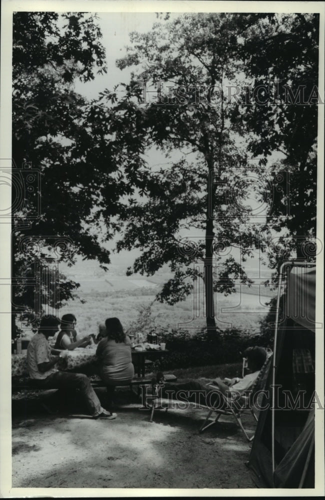1961 Press Photo Wisconsin Wyalusing State Park breath taking vista - mja39754-Historic Images