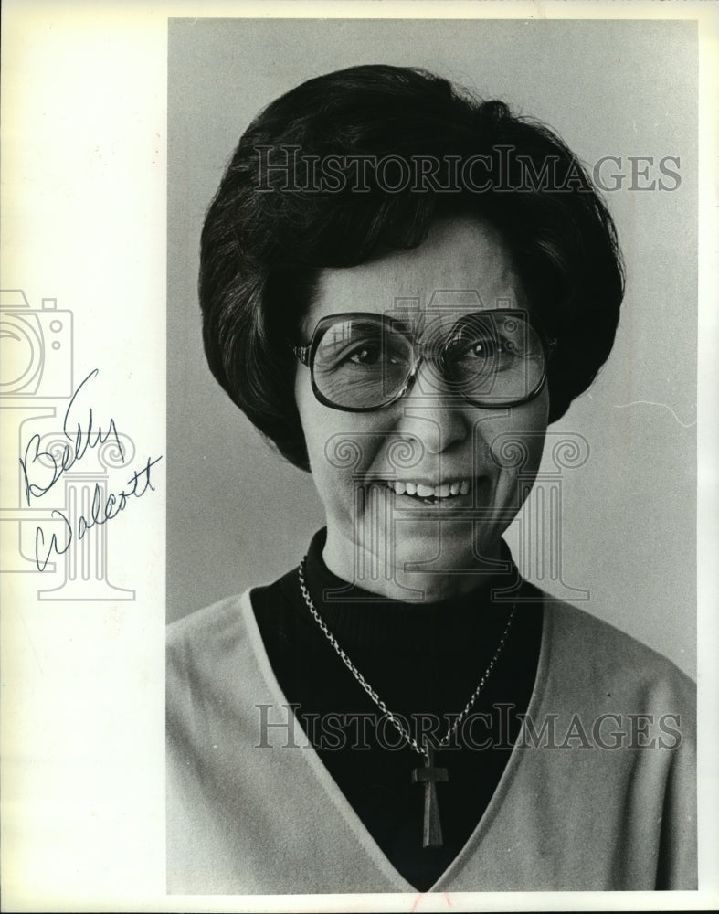 1980 Press Photo Sister Betty Wolcott of the Milwaukee Justice and Peace Center.-Historic Images