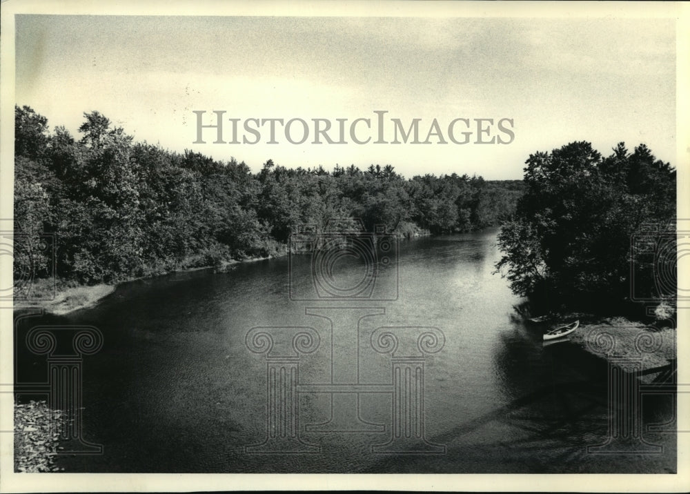 1983 Press Photo View of the Eau Clair River along County Trunk D - mja40143-Historic Images