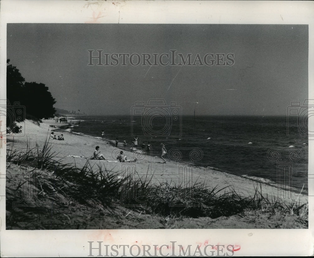 1970 Press Photo The Beach at Terry Andrae, A Wisconsin State Park - mja40162-Historic Images