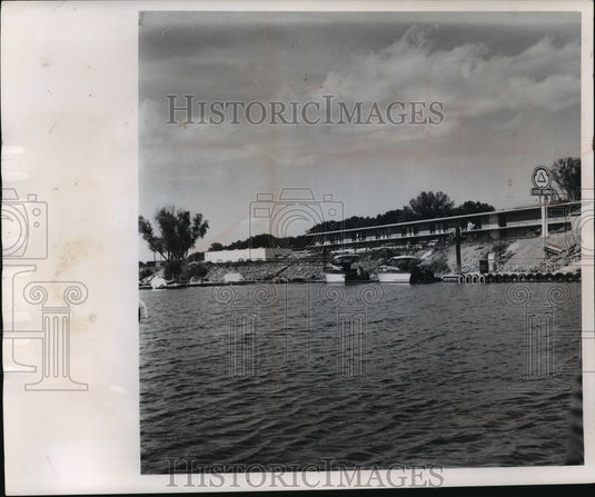 1962 Press Photo Holiday Inn Motel's Marina at La Crosse, Wisconsin - mja40435-Historic Images