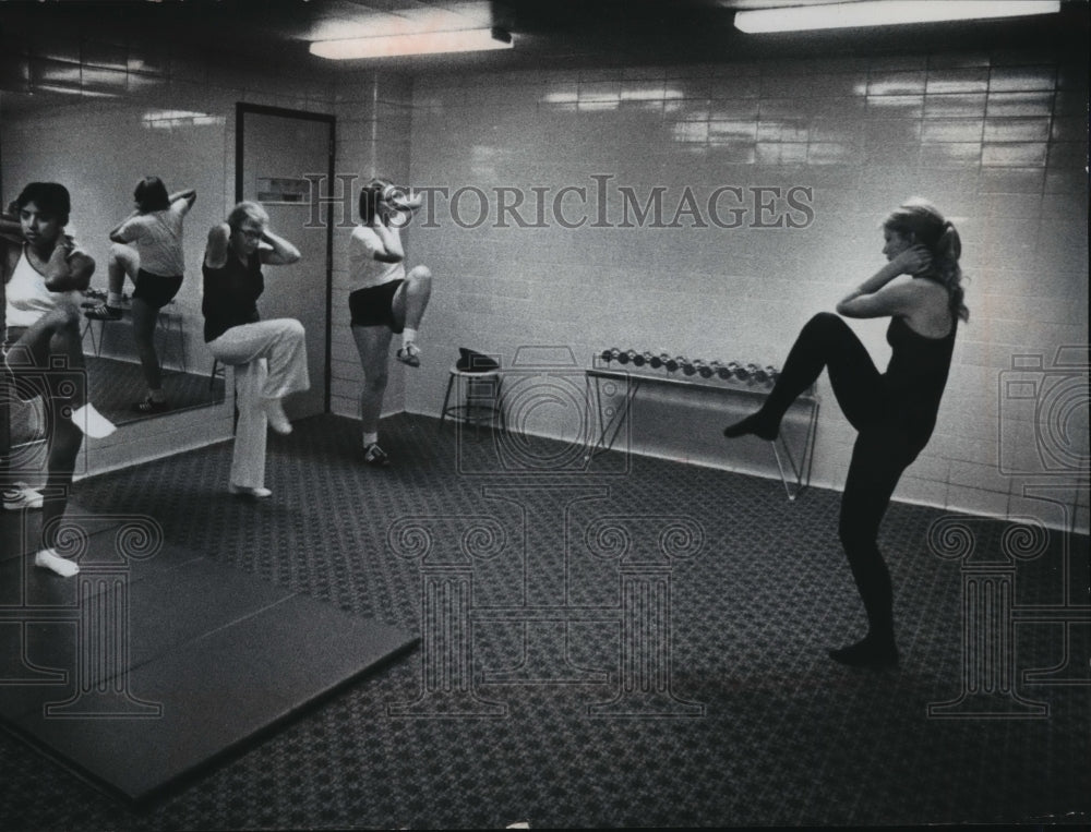 1978 Press Photo Women exercise in improved area at the Central YMCA - mja40489-Historic Images