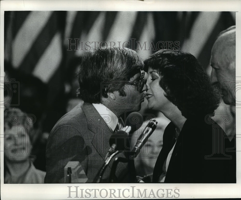1979 At Swearing In Attorney General Bronson La Follette Kisses Wife - Historic Images
