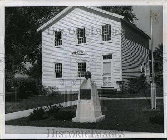 1957 Press Photo Wisconsin's first territorial supreme court building-Historic Images