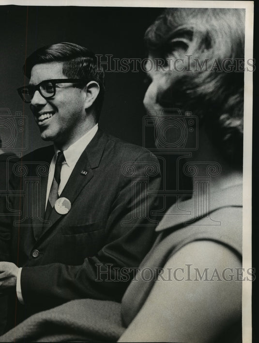 1964 Press Photo Bronson La Follette Lt. Governor of Wisconsin and His Wife-Historic Images