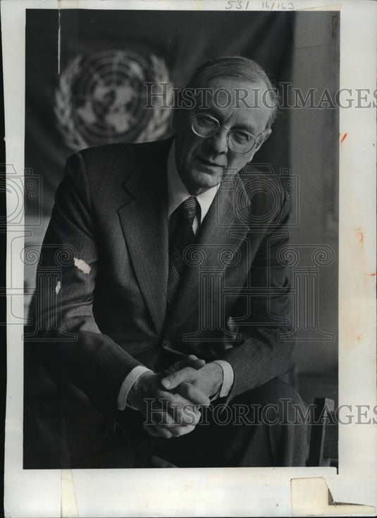 1981 Press Photo Frank Zeidler The National Chairperson of Socialist Party USA - Historic Images