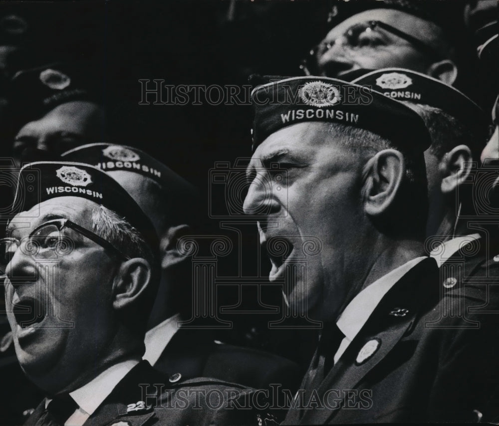 1963 Press Photo American Legion Members Performed &quot;Song Of The Vagabond&quot;-Historic Images