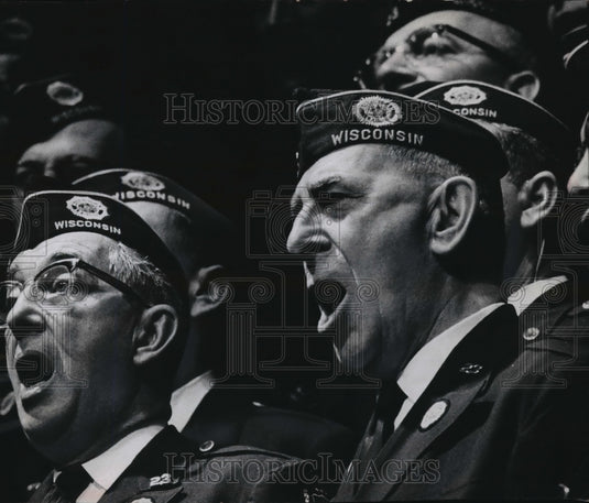 1963 Press Photo American Legion Members Performed "Song Of The Vagabond"-Historic Images