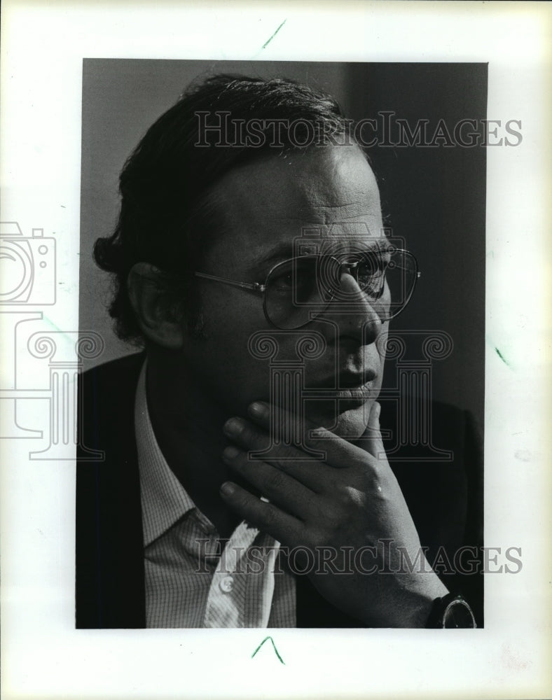 1983 Press Photo Ehud Ya&#39;ari Israeli Television Journalist - mja43749 - Historic Images