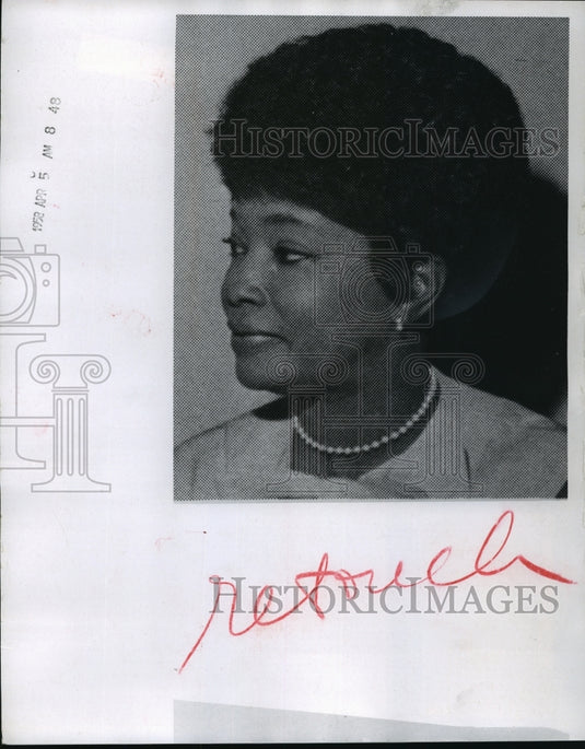 1970 Press Photo Addie L. Wyatt, of the Amalgamated Meatcutters Union - Historic Images