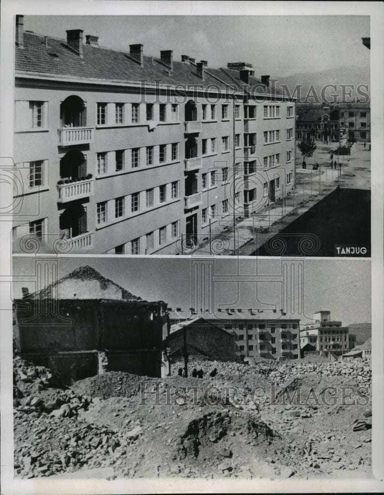 1949 Press Photo Rebuilding Of Titograd, New Capital Of Montenegro - mja43956-Historic Images