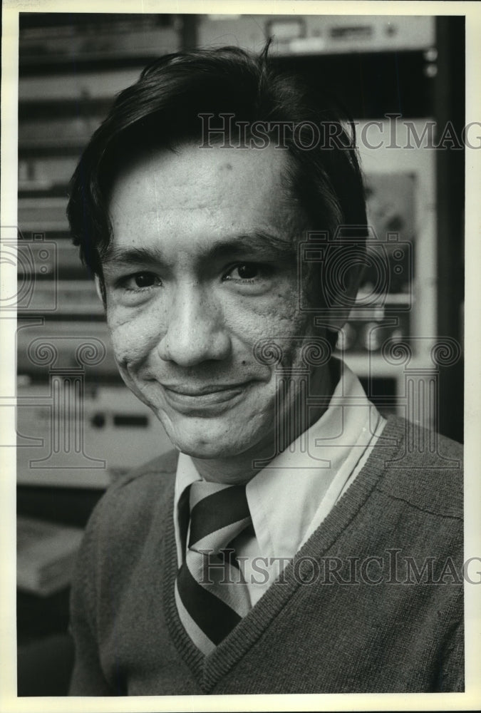 1980 Press Photo Miguel Berry, The Station&#39;s Latino Affairs Reporter-Historic Images