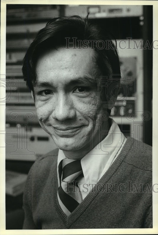 1980 Press Photo Miguel Berry, The Station's Latino Affairs Reporter-Historic Images