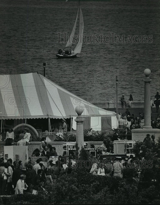 1979 Press Photo The Lakefront Festival of Arts With The Beauty of Lake Michigan-Historic Images