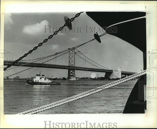 1981 Press Photo Refurnished Benjamin Franklin Bridge Philadelphia PA - Historic Images