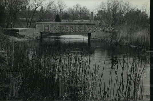 1983 Press Photo Bridge Genesee Lake Rd Town of Summit - mja44388 - Historic Images