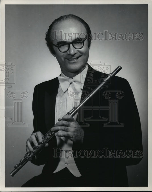 1975 Press Photo Samuel Baron, Flutist, - mja44564-Historic Images
