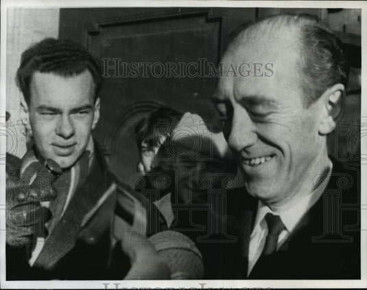 1968 Press Photo Hilmar Baunsgaard, Leader of the Radical Liberal Party, Denmark-Historic Images