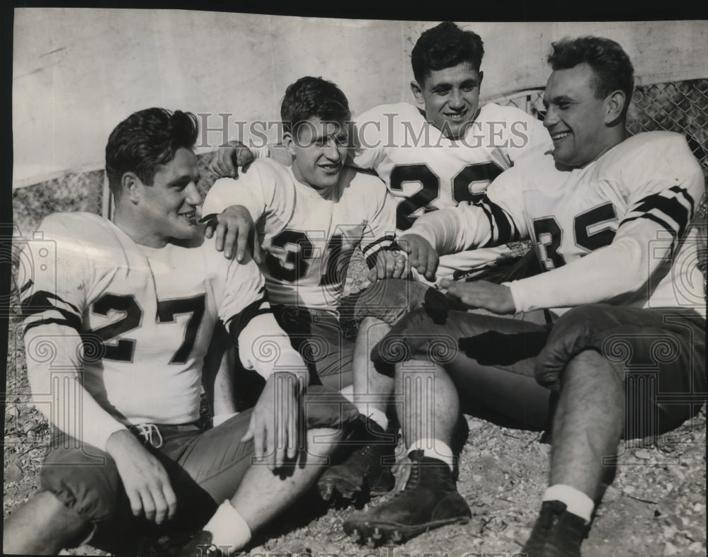 1945 Press Photo Marquette University Pilot Football Players - mja47523-Historic Images