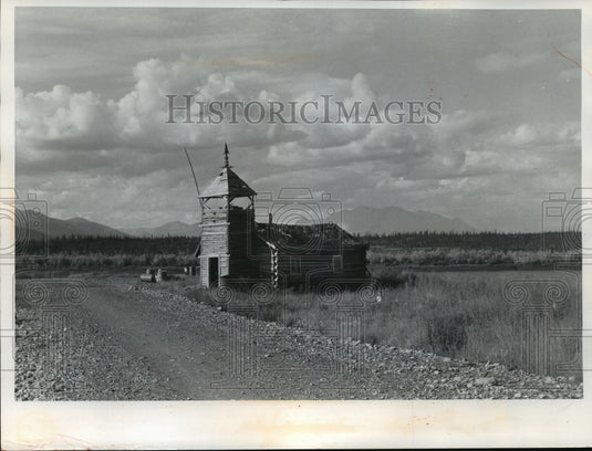 1972 Midnight Sun Shone on This Church in Artic Village, Alaska - Historic Images