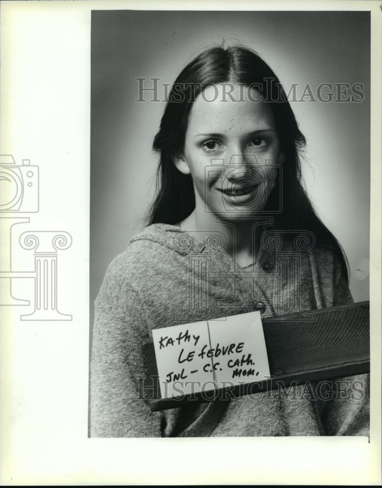 1979 Press Photo Kathy Lefebvre Winner of Cross Country Meet in Waukesha, Wis. - Historic Images