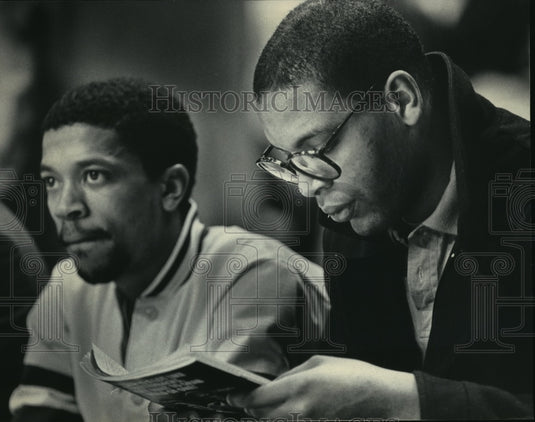 1985 Marquette Warriors' David Boone on the Bench During Game - Historic Images