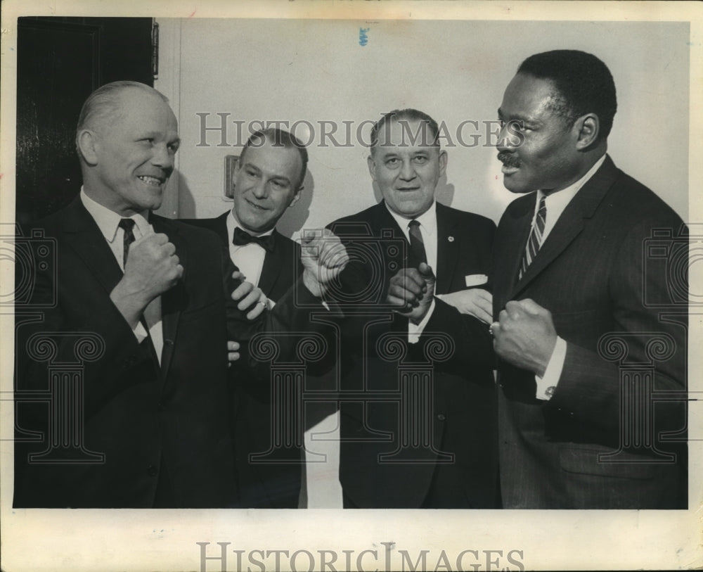 1967 Tony Zale, Ezzard Charles at Golden Gloves Banquet of Champions - Historic Images