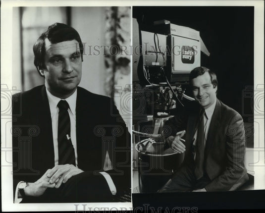 1983 Press Photo Journalist Hodding Carter - Historic Images