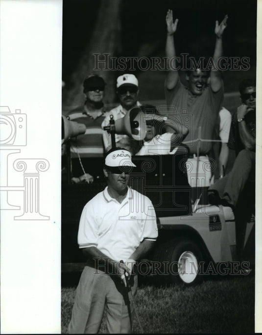 1993 Richard Zokol in 17th Hole Sand Trap, Greater Milwaukee Open - Historic Images