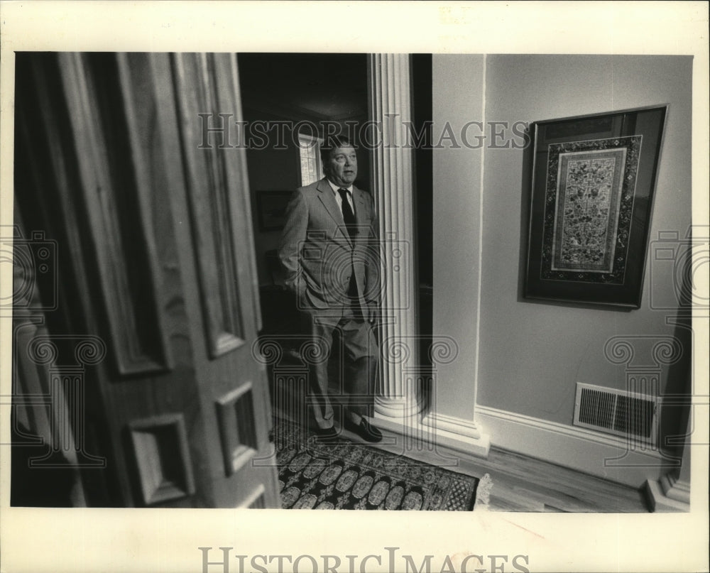 1986 Press Photo David Carley at his home - Historic Images