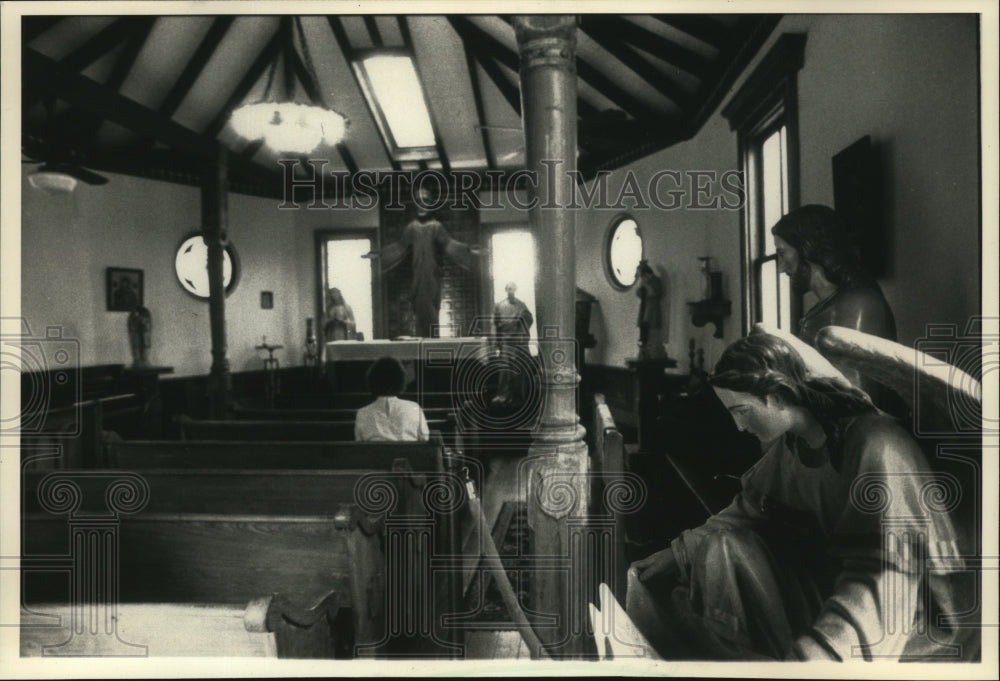 1988 Press Photo Elegant architectural 1850's Louisiana Chapel added to a home - Historic Images