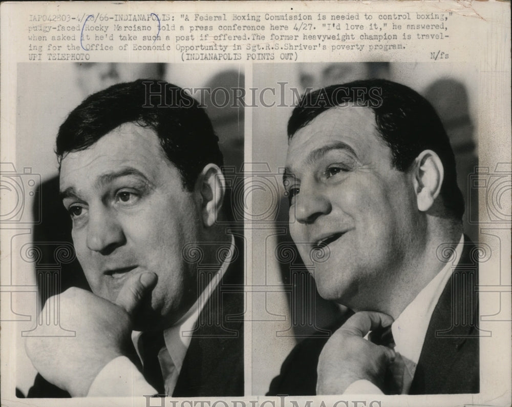 1966 Rocky Merciano says a Federal Boxing Commission is needed - Historic Images