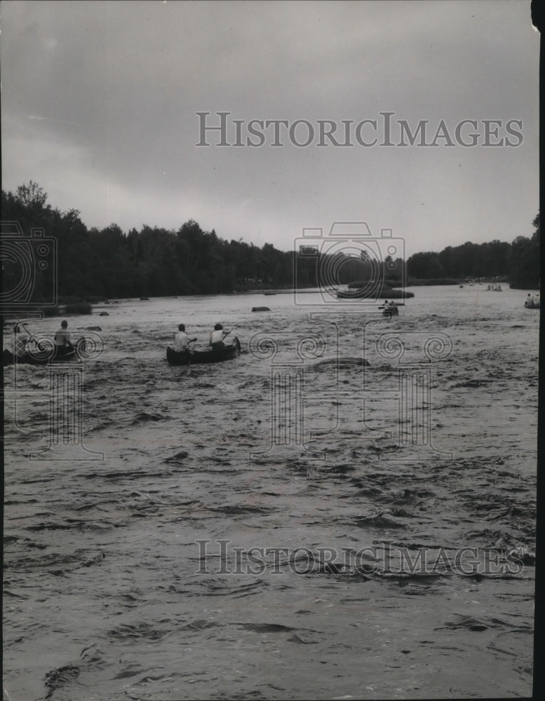 1954 Chippewa River Canoe Race, Wisconsin-Historic Images