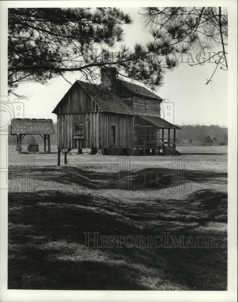 1987 Press Photo Vann&#39;s Store in New Echota Chatsworth, Georgia Cherokee Tribe - Historic Images