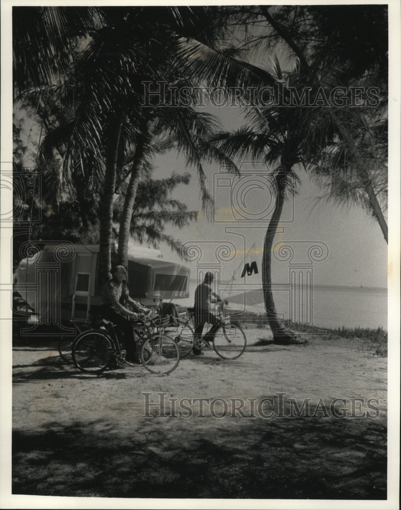 1991 Press Photo Relaxing Sites at Long Key State Rcreation Area - Historic Images