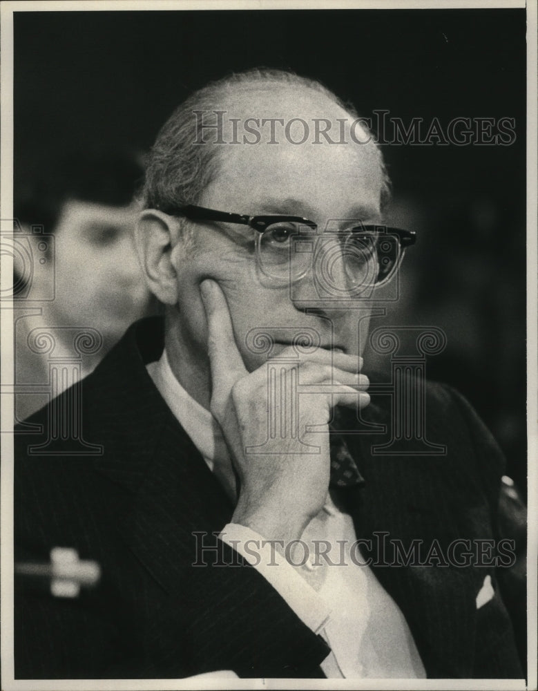 1976 Press Photo Attorney General Edward H. Levi Testifying - mja53112 - Historic Images