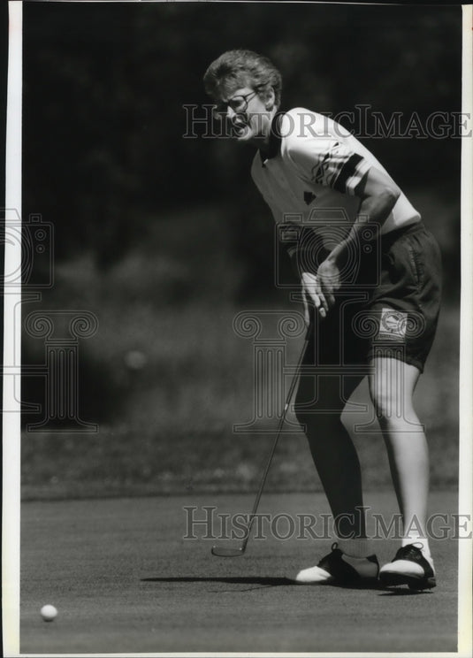 1993 Press Photo Barbara Casper Won The State Women's Golf Association Title - Historic Images