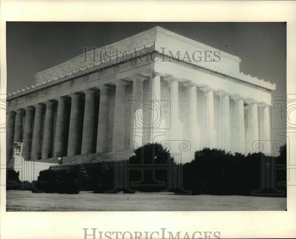 1987 Press Photo The Lincoln Memorial, Washington, D.C. - Historic Images