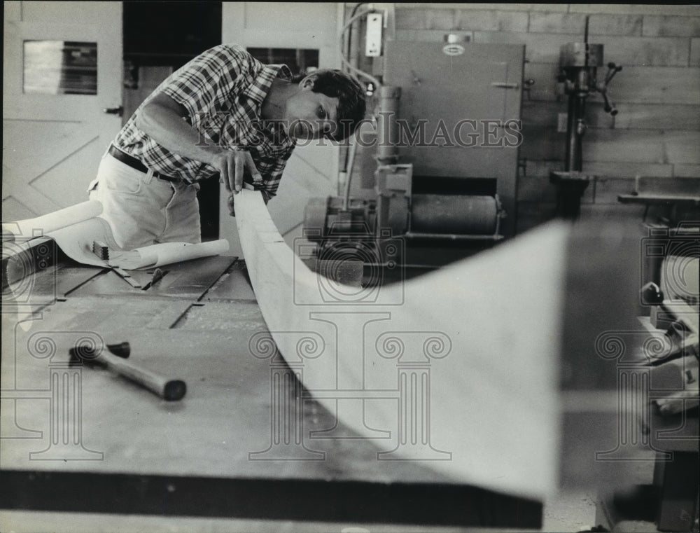 1983 Press Photo New fascia for the Truman Balcony, White House, Washington D.C. - Historic Images