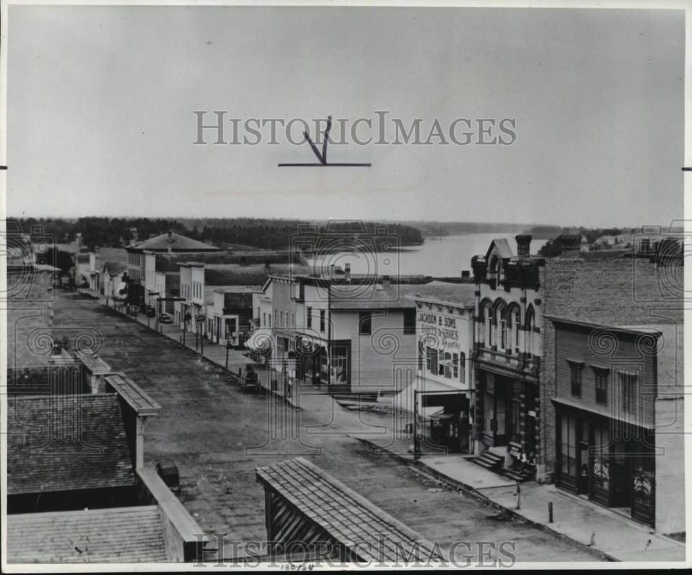 1976 Press Photo The main street of De Pere in 1870 - mja53588-Historic Images