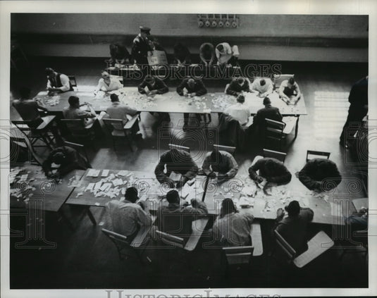 1962 Press Photo Inmates at The Eastern Correctional Institution in New York - Historic Images
