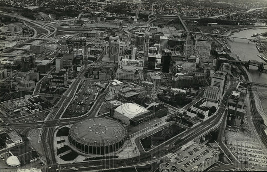 1980 Press Photo Saint Paul, Minn the scene of a burst of new construction-Historic Images