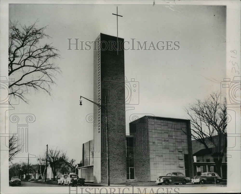 1949 Press Photo Minneapolis' Christ Lutheran Church Designed by Eliel Saarinen - Historic Images