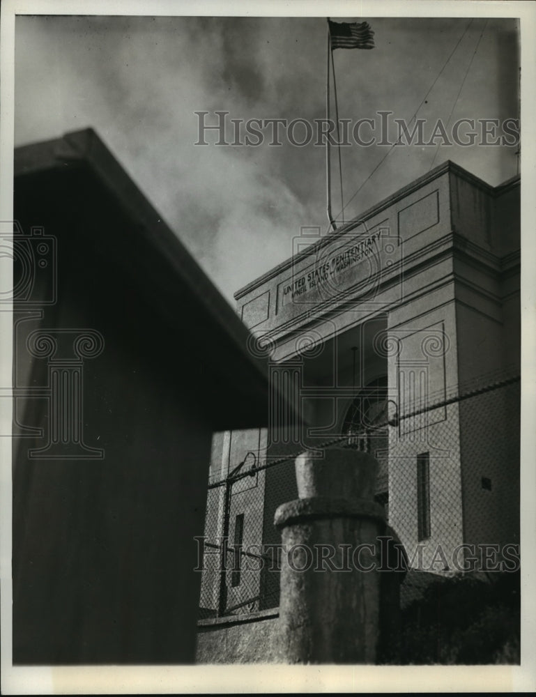 1938 Press Photo Federal McNeil Island Prison In Washington State's Puget Sound - Historic Images