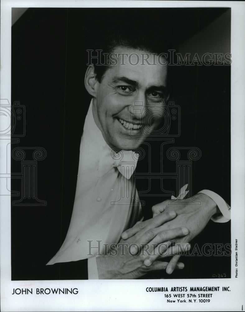 1990 Press Photo John Browning, United States Pianist - mja54619-Historic Images