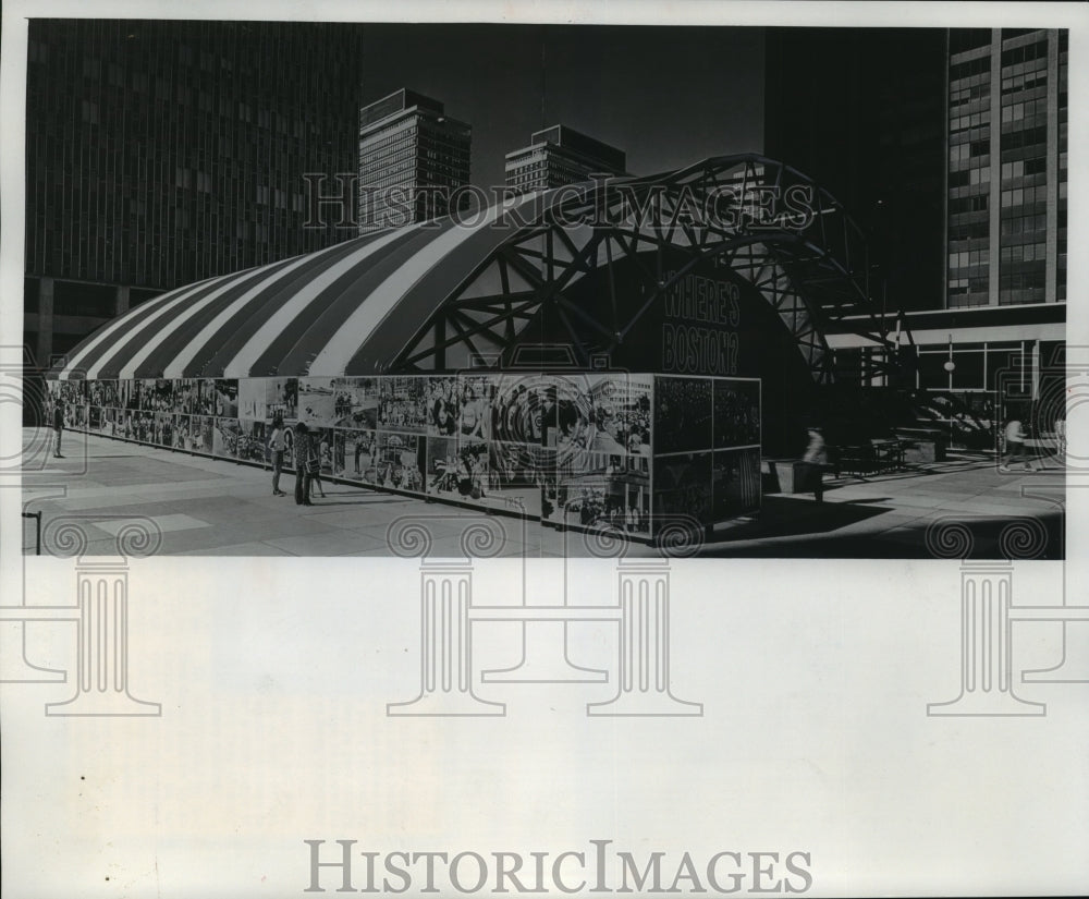 Press Photo Boston Prudential Center&#39;s Bicentennial Pavilion - Historic Images