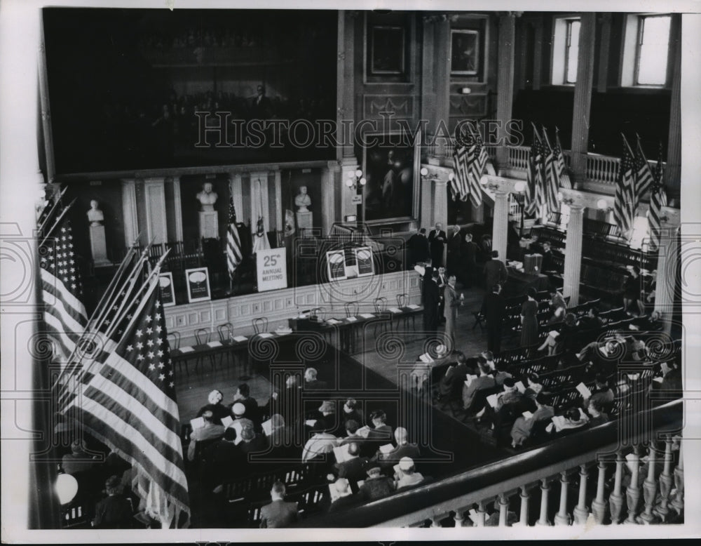 1962 Press Photo Birth of American Revolution Faneull Hall Boston Massachusetts - Historic Images